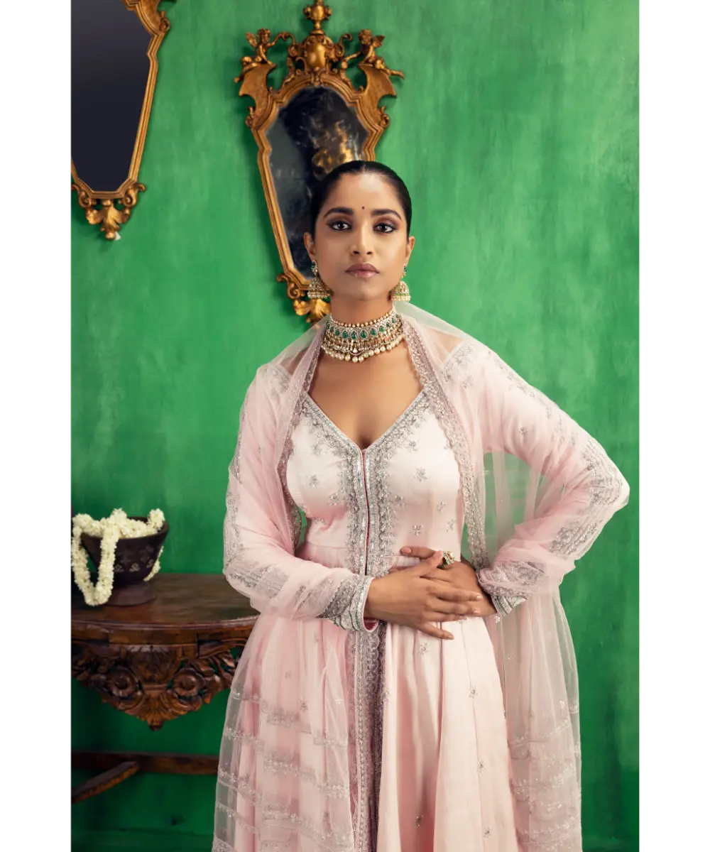 JIGAR MALI - Baby pink jacket set